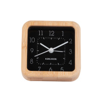 Budík Karlsson KA5924BK Neat Square, 9cm